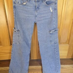 Justice Blue Kids Cargo Jeans